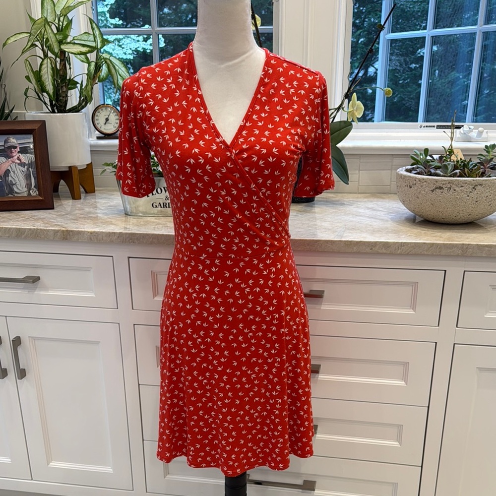 41 Hawthorn Elisse Surplice red dress